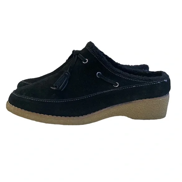 Lands' End Shoes Lands End Clogs Mules Shoes Suede Tassel